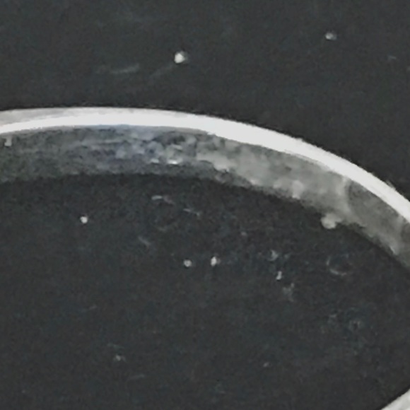 EUC! STERLING SILVER FAUX BLACK STONE - Picture 5 of 5